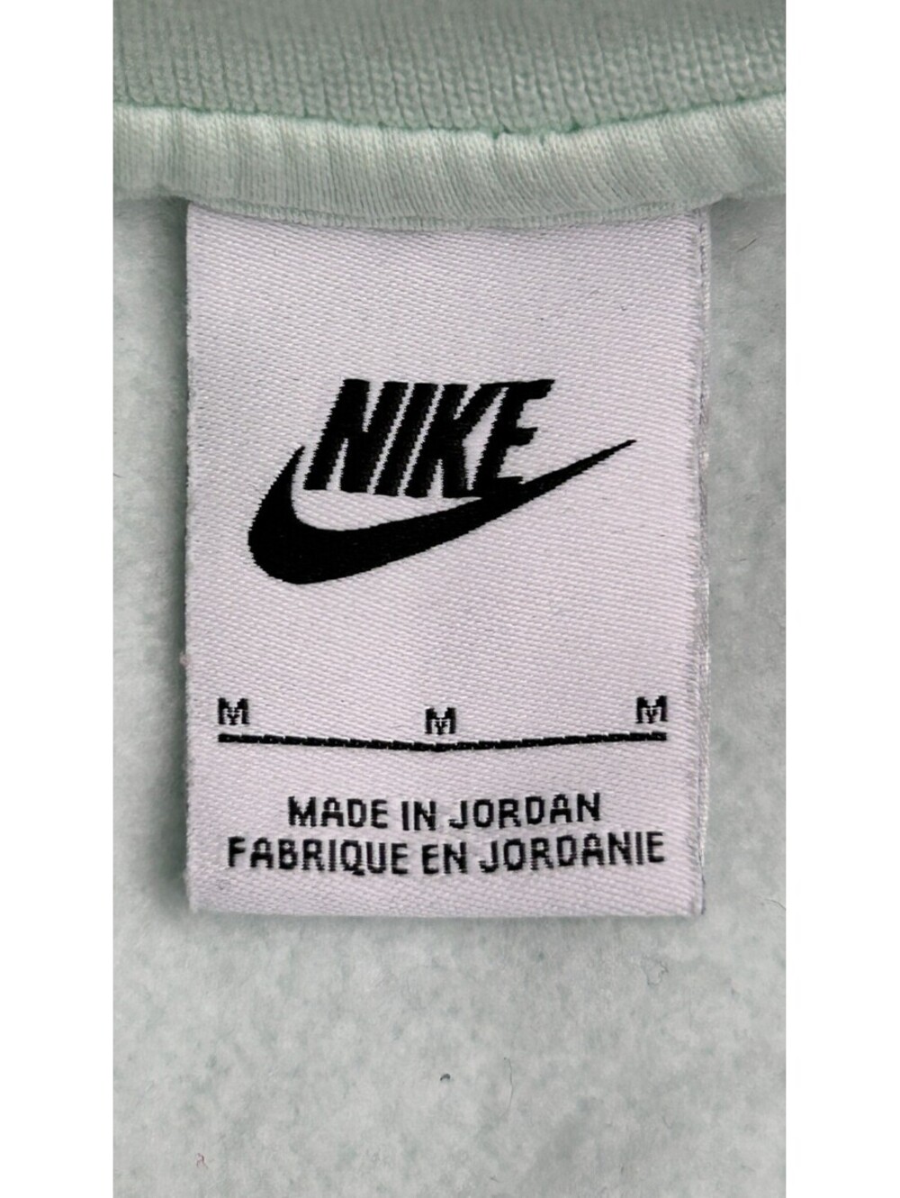 Nike Men's Medium Mint Green Spell Out Logo Crewneck Sweatshirt BV2662-394 - Picture 5 of 7